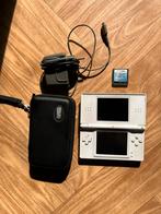 Nintendo DS Lite met kabel + 1 spelletje en beschermtas, Ophalen, Gebruikt, Wit, DS Lite