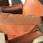 2 Lederen design zeteltjes/stoelen MATEO GRASSI, Gebruikt, Ophalen