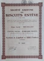 S.A. Des Biscuits Estève - Bruxelles - - 1928, Ophalen of Verzenden