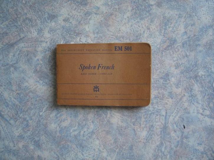French Normandië USA Frankrijk POW Oorlog GI Taal 1943 Boek, Livres, Guerre & Militaire, Utilisé, Général, Deuxième Guerre mondiale