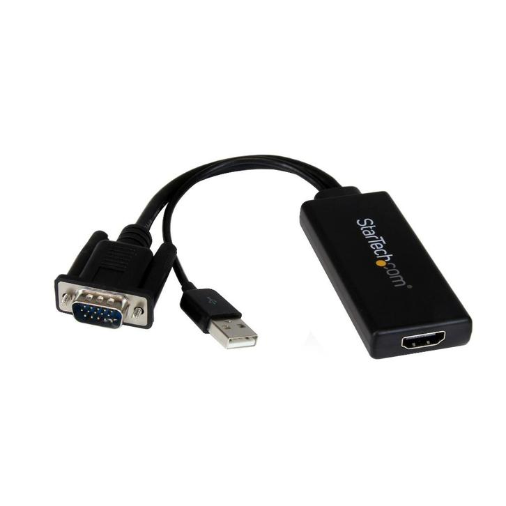 Converter VGA naar HDMI Startech, Informatique & Logiciels, Pc & Câble réseau, Comme neuf, Enlèvement ou Envoi