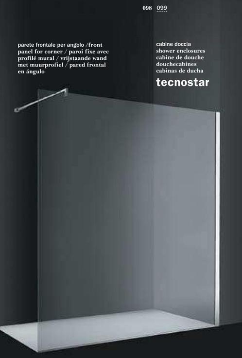 Paroi Douche 160x200cm - VERRE OPALIN 8mm - NEUVE EN BOITE !, Doe-het-zelf en Bouw, Sanitair, Douche, Glas, Ophalen