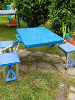 Picknicktafel van koffer uitvouwen naar picknicktafel, Caravans en Kamperen, Tentaccessoires, Gebruikt