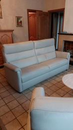 Leren salon, Huis en Inrichting, Zetels | Zetels, Ophalen, Zo goed als nieuw