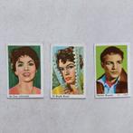 3 prentjes filmsterren o.a. Brigitte Bardot, Ophalen of Verzenden