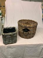 Rieten manden, Huis en Inrichting, Woonaccessoires | Schalen en Manden, Ophalen of Verzenden, Mand