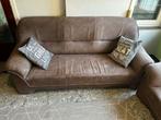 Salon en alcantara couleur taupe 3+2 place, Huis en Inrichting, Ophalen, Zo goed als nieuw