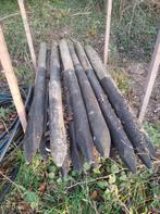 15 Kastanje houten palen, 200cm lang, dia 10 á 12 cm, Tuin en Terras, Ophalen, Palen