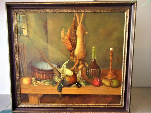 Schilderij Middeleeuws Jachtfestijn Deltour H 96 x B 105😍🤗, Antiek en Kunst, Kunst | Schilderijen | Klassiek, Ophalen of Verzenden