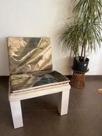 Ikea PS Selma Chair, Huis en Inrichting, Leer, Vintage, Wit, Zo goed als nieuw