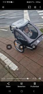 Grijze fietskar, Fietsen en Brommers, Fietsaccessoires | Aanhangwagens en Karren, Ophalen, Zo goed als nieuw