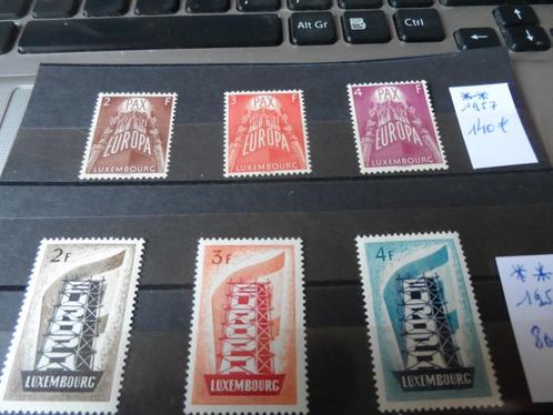 LUXEMBOURG Europa 1956 & 1957 MNH** ..., Postzegels en Munten, Postzegels | Europa | België, Postfris, Frankeerzegel, Europa, Niet gestempeld