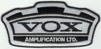 VOX Amplifiers stoffen opstrijk patch embleem, Collections, Vêtements, Envoi, Neuf