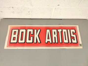 Oude reclame poster Bock Artois beschikbaar voor biedingen