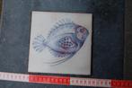 Heel oude keramische tegels met visafbeelding 15x15cm, Ophalen of Verzenden