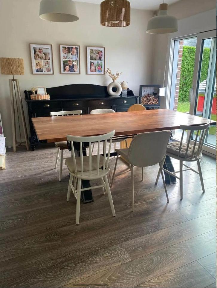 Table de salle à manger 8 personnes, Maison & Meubles, Tables | Tables à manger, Utilisé, 100 à 150 cm, 200 cm ou plus, Cinq personnes ou plus