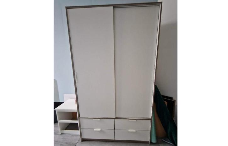 Garde robe H202cm, L118cm, P61cm - porte coulissante - IKEA, Huis en Inrichting, Kasten | Kleerkasten, Gebruikt, 150 tot 200 cm