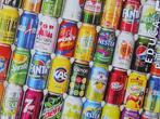 Puzzel met blikjes frisdrank - "Softcans" - 500 stuks, Verzenden, 500 t/m 1500 stukjes, Zo goed als nieuw, Legpuzzel