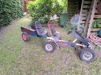 mammoet go cart 2 pers met aanhangwagen, Kinderen en Baby's, Speelgoed | Buiten | Skelters, Ophalen, Gebruikt, Mammoet, Met kar of aanhanger