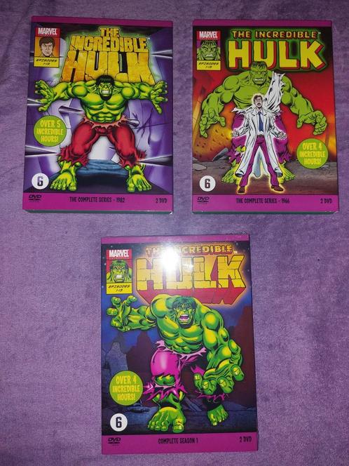 The Incredible Hulk Series 1966 , 1982 , 1990 DVD, Cd's en Dvd's, Dvd's | Tv en Series, Zo goed als nieuw, Ophalen