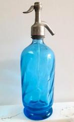 Blauwe sifon fles Maurice Dupant, Beutre-merignac, Antiek en Kunst, Antiek | Glaswerk en Kristal, Ophalen of Verzenden