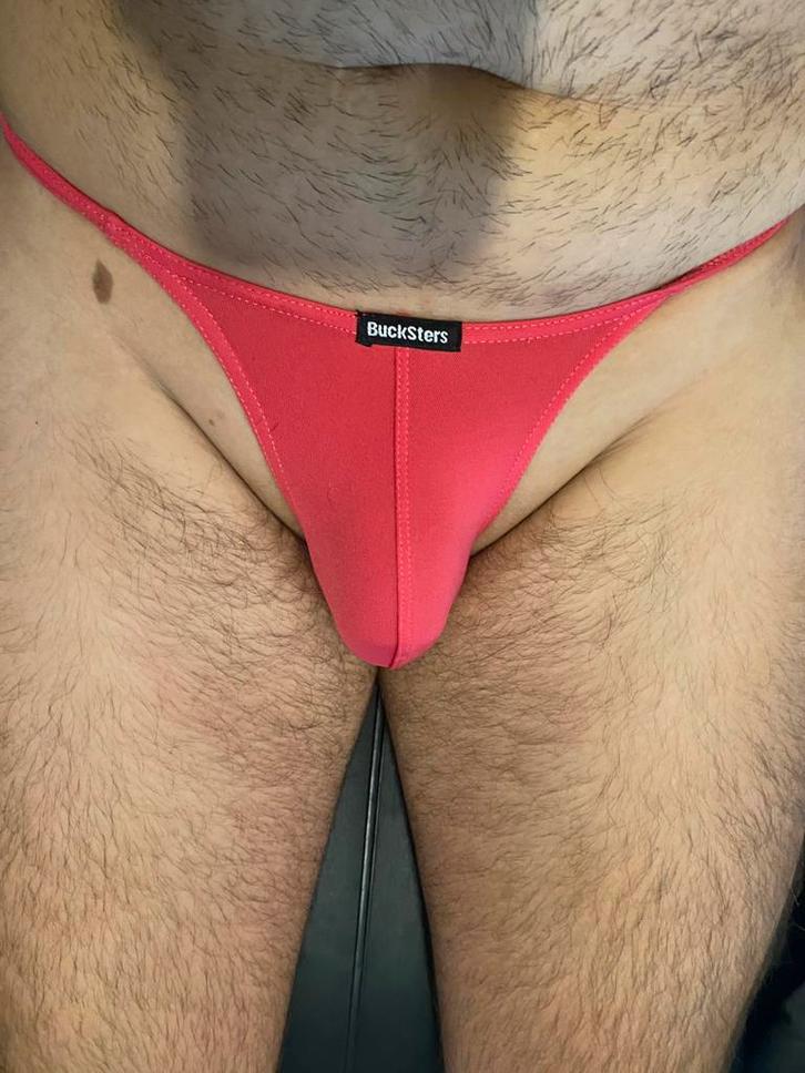 Heren String M/L Roze., Kleding | Heren, Ondergoed, Slip, Roze, Ophalen of Verzenden