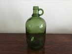 Retro vintage groene fles vaas 26 cm hoog, Verzamelen, Ophalen of Verzenden