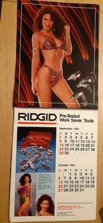 Pin-up kalender 1991 1992 Ridgid Work Saver Tools +los 1976, Diversen, Kalenders, Ophalen of Verzenden, Maandkalender