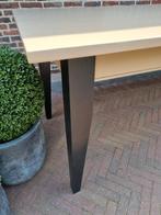 Landelijke massief houten eettafel, Huis en Inrichting, Tafels | Eettafels, Ophalen of Verzenden, Zo goed als nieuw