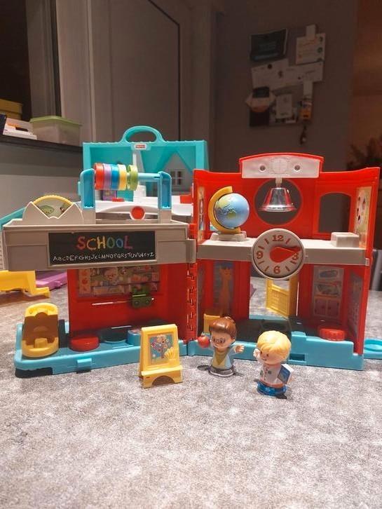 Schooltje Fisher Price, Kinderen en Baby's, Speelgoed | Educatief en Creatief, Zo goed als nieuw, Ophalen of Verzenden