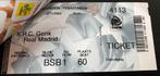 KRC Genk - Real Madrid ticket (12-11-2002), Tickets en Kaartjes, Sport | Voetbal, Losse kaart, Eén persoon