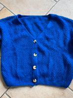 blauwe cardigan - dames - one size, Vêtements | Femmes, Pulls & Gilets, Comme neuf, Bleu, Enlèvement ou Envoi