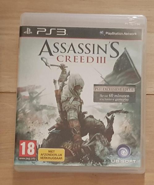 Assassin's Creed III, Games en Spelcomputers, Games | Sony PlayStation 3, Zo goed als nieuw, Vechten, 1 speler, Vanaf 18 jaar