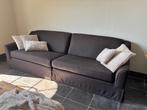 Zwart linnen zetel, Huis en Inrichting, Zetels | Zetels, Ophalen, 250 tot 300 cm, Gebruikt, 100 tot 125 cm