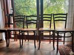 5 oude houten stoelen, Antiek en Kunst, Ophalen