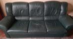 Canapé en cuir 3 places + fauteuil 'relax', Enlèvement, Cuir