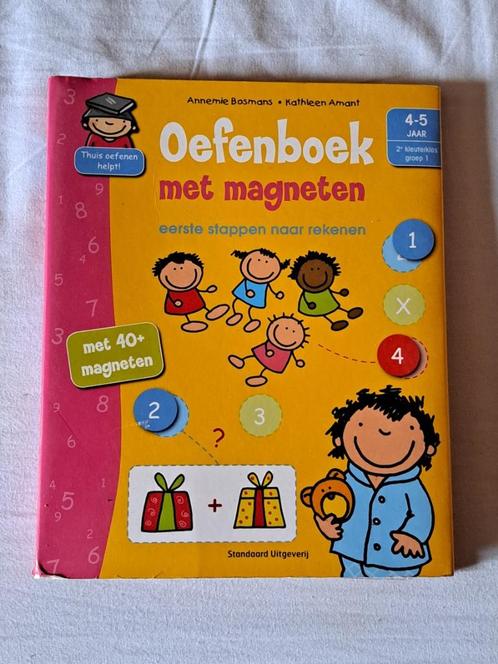 Oefenboek met magneten eerste stappen naar rekenen, Boeken, Kinderboeken | Kleuters, Ophalen of Verzenden