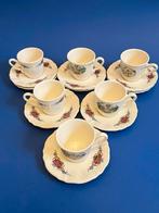 Service café Sarreguemines france 6 pers vintage, Antiquités & Art, Antiquités | Services (vaisselle) complet, Enlèvement ou Envoi