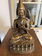 Belle statue tibétaine en bronze Lama Tsongkhapa, Bronze, Enlèvement ou Envoi