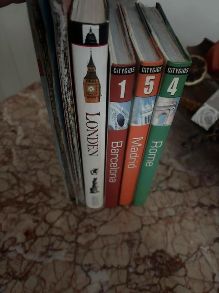 4 Reisgids boeken + Landkaart, Boeken, Kunst en Cultuur | Architectuur, Zo goed als nieuw, Ophalen