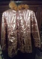 Nieuwe warme gouden jas maat 48 met kap en ritssluiting, Kleding | Dames, ANDERE, Overige kleuren, Maat 46/48 (XL) of groter, Nieuw