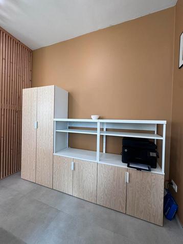Platsa IKEA grote kastencombinatie hout/wit beschikbaar voor biedingen