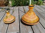 Tajines 2 handgemaakte en handbeschilderde tajines, Ophalen of Verzenden, Nieuw, Overige materialen, Overige typen