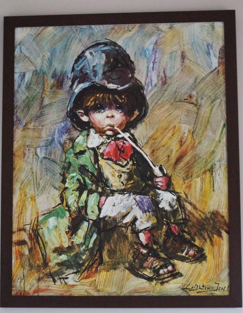 Officiele Lithodruk JONGEN MET PIJP (New York), Antiek en Kunst, Kunst | Litho's en Zeefdrukken, Ophalen of Verzenden