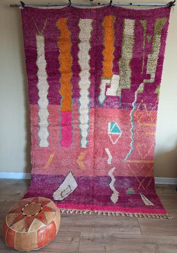 Groot wol vloerkleed beni ouarain berber tapijt 200 x 300 cm