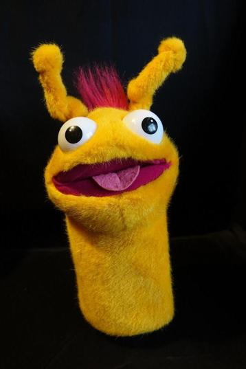 Vintage 1993 handpop oranje Alien van Dakin, Enlèvement ou Envoi, Utilisé, Autres types