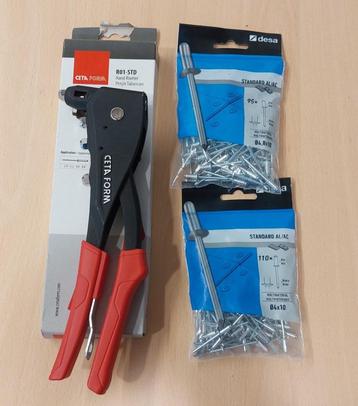 Pince à riveter + rivets beschikbaar voor biedingen