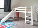 Halfhoogslaper Pino met glijbaan wit en piratenthema, Kinderen en Baby's, Kinderkamer | Stapelbedden en Hoogslapers, Ophalen, Gebruikt