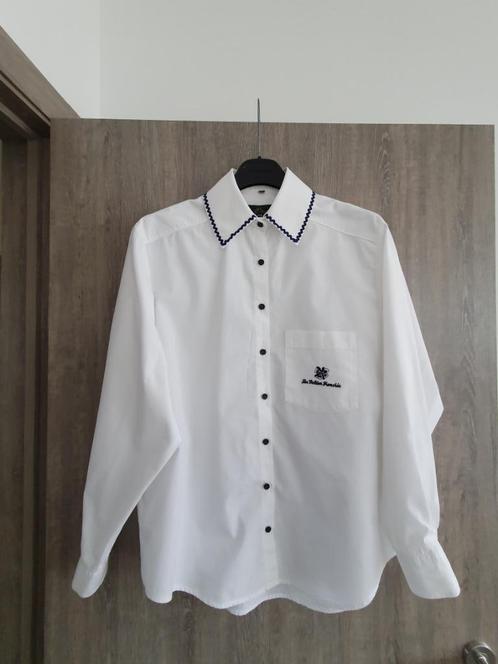 Witte bloes Frenchie B40, Kleding | Dames, Blouses en Tunieken, Zo goed als nieuw, Maat 38/40 (M), Wit, Ophalen of Verzenden