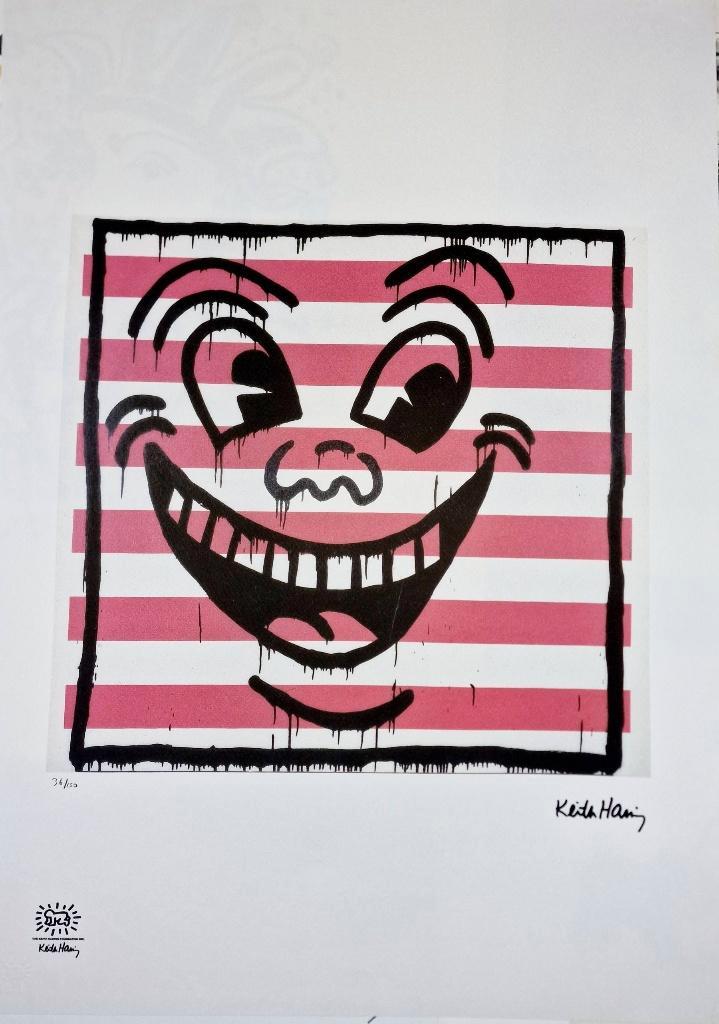 Keith Haring - Le clown, Antiquités & Art, Art | Lithographies & Sérigraphies, Enlèvement ou Envoi